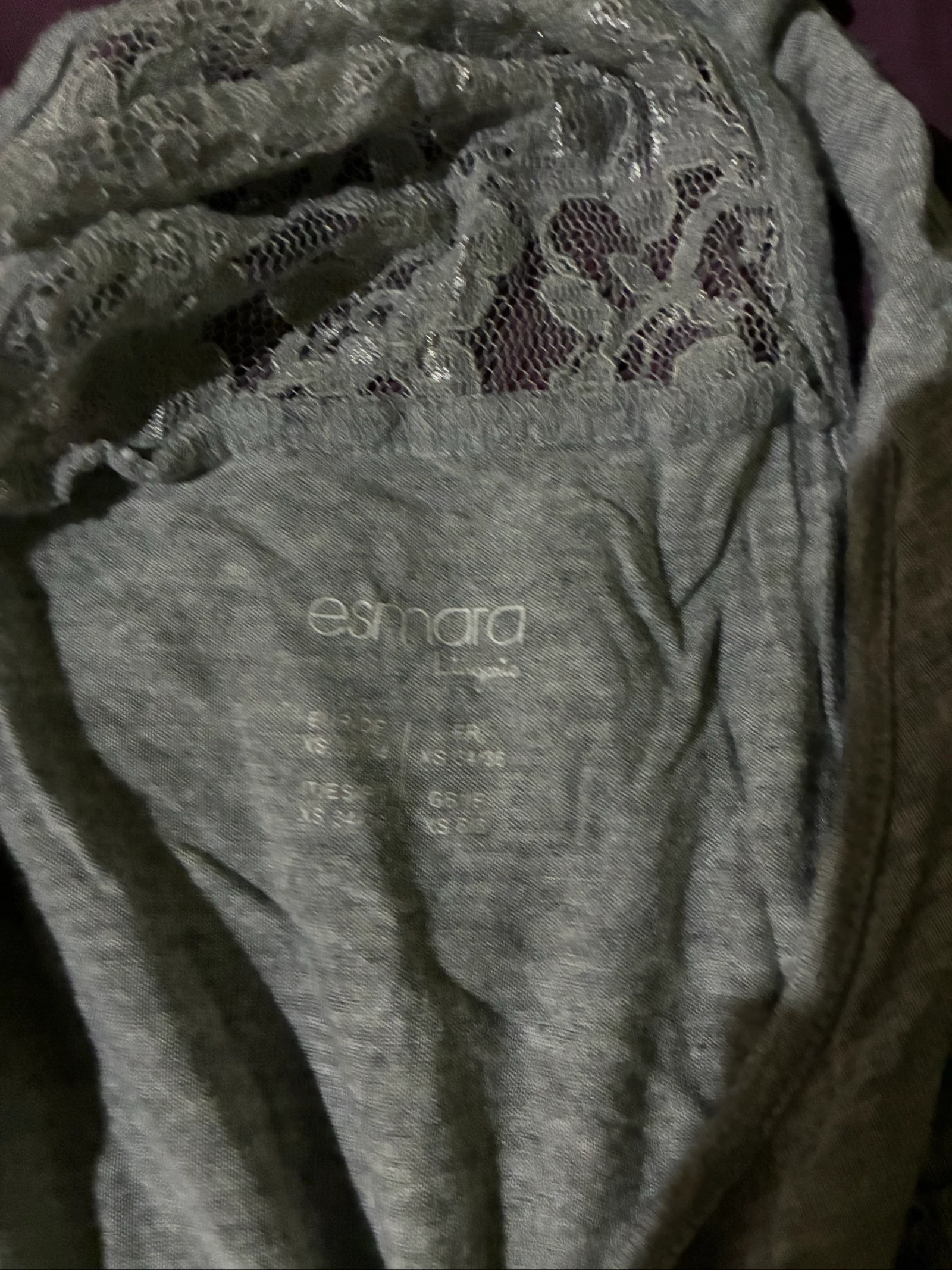 Esmara grey lace-up back and pocket casual style skort size 36/38 – photo 5